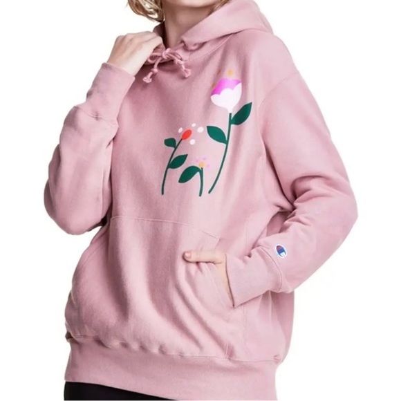 Champion X Steffi Lynn Onward & Upward Reverse Weave Hoodie Sweatshirt - Picture 1 of 15
